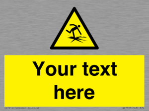 Custom warning thin ice